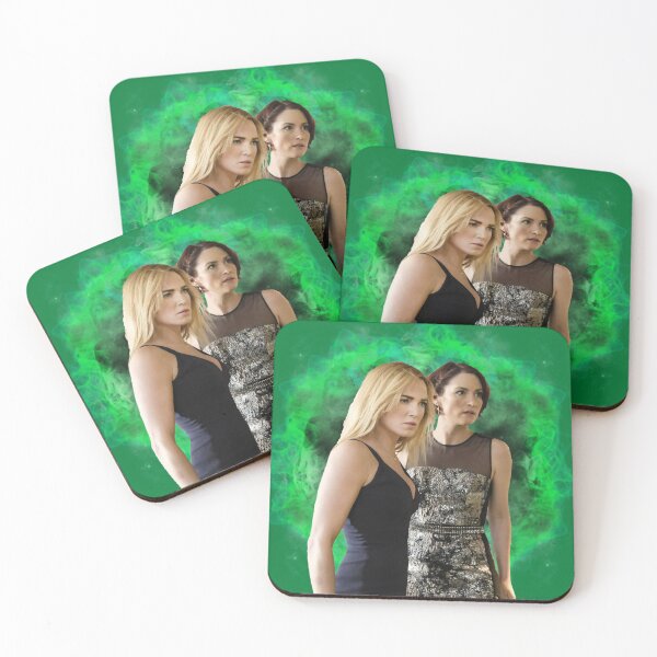 Item preview, Sara Lance and Alex Danvers green background designed and sold by dutchchu.