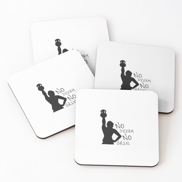 Item preview, No dream no gain Gym Muscle Bodybuilding Sleeveles, Fitness training quote motivaional trending designed and sold by Minimalist Quotes and Sayings.