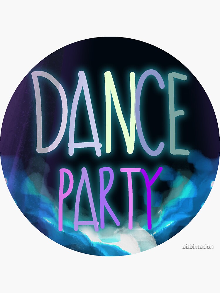 "Dance Party!" Sticker for Sale by abbimation Redbubble