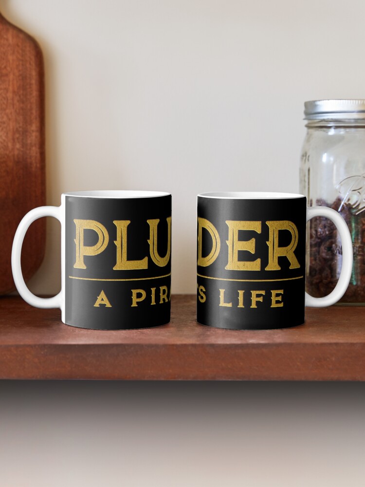 Alternate view of Plunder A Pirate's Life Board Game Logo Mug