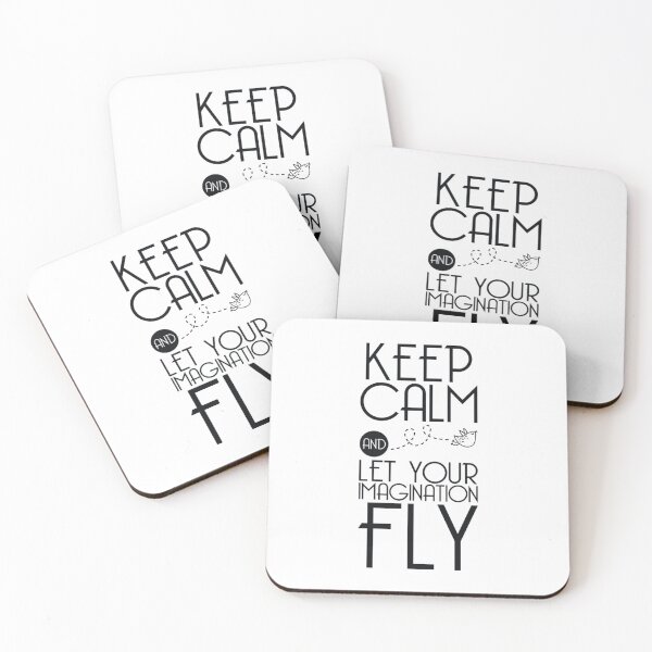 Item preview, Keep Calm and let your Imagination Fly inspirational quote designed and sold by MindChirp.