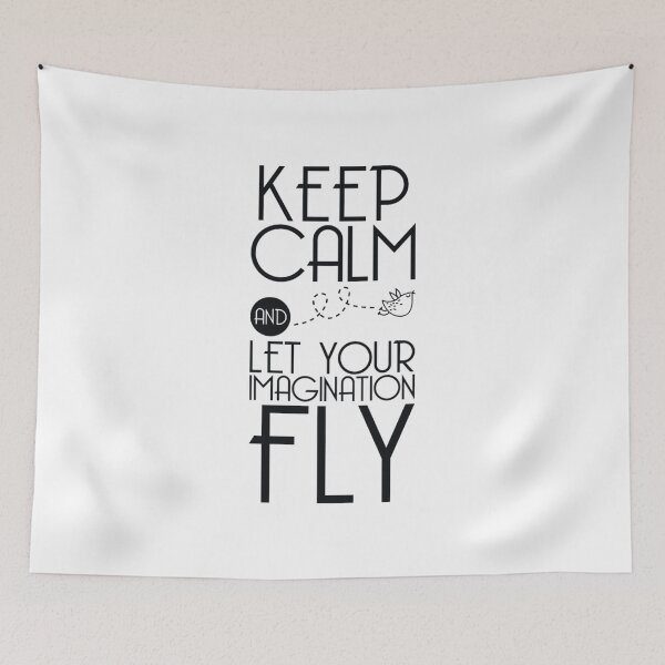 Item preview, Keep Calm and let your Imagination Fly inspirational quote designed and sold by MindChirp.