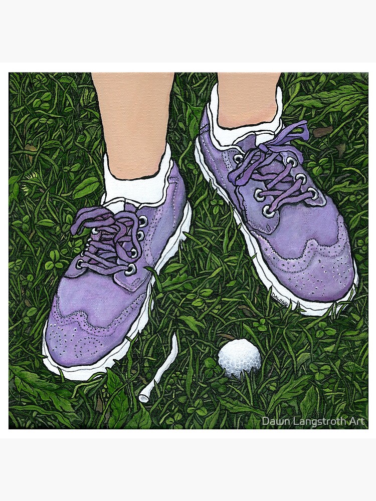 "Golf Shoes"~Painting by Dawn Langstroth ©2020 by dawnlangstroth