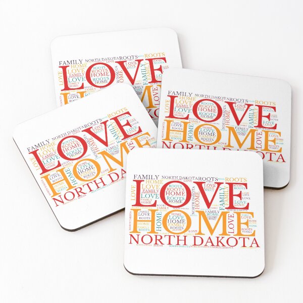 Item preview, North Dakota Home, Love, Roots and Family Map designed and sold by marosharaf.