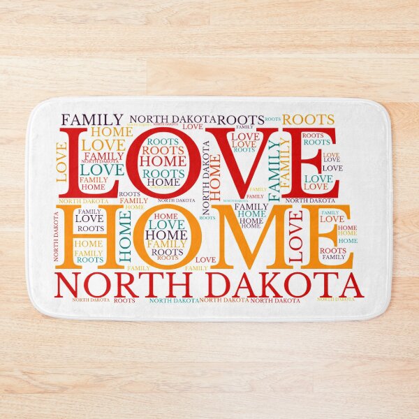 Item preview, North Dakota Home, Love, Roots and Family Map designed and sold by marosharaf.