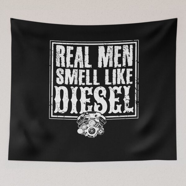 Item preview, Real Men Smell Like Diesel designed and sold by Captain Mood.