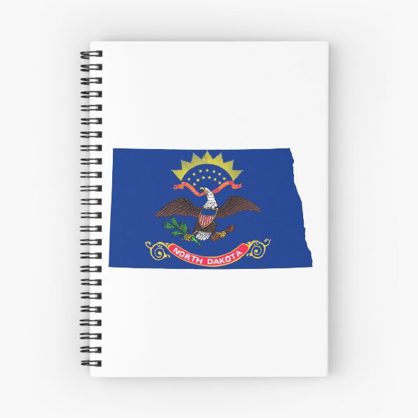 Item preview, North Dakota Flag Map designed and sold by marosharaf.