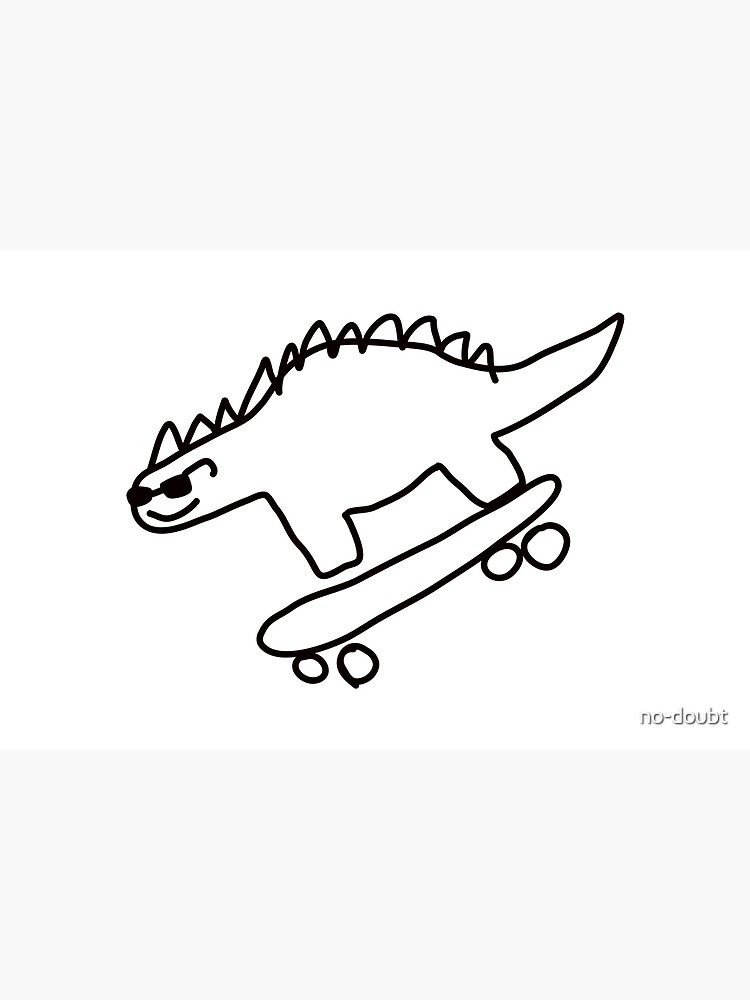 Dino Skateboarding by no-doubt