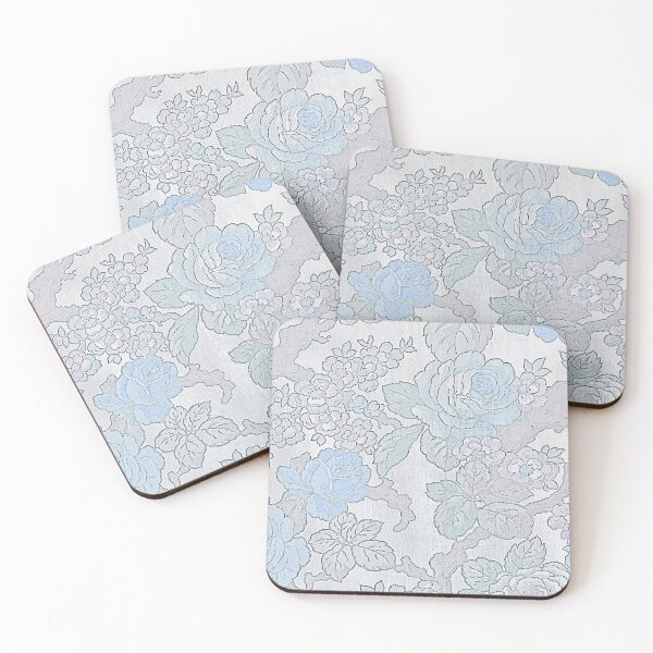 Item preview, Very Faded Antique French Floral Fabric Artwork designed and sold by FuzzyHoney.