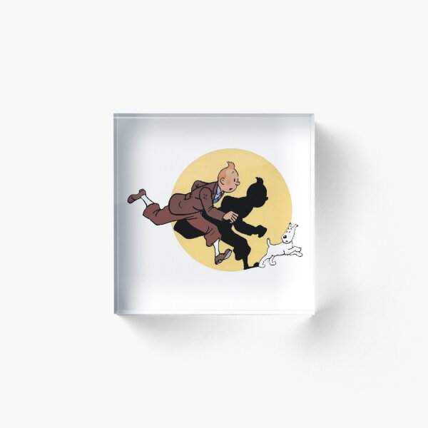 Tintin on the run Acrylic Block