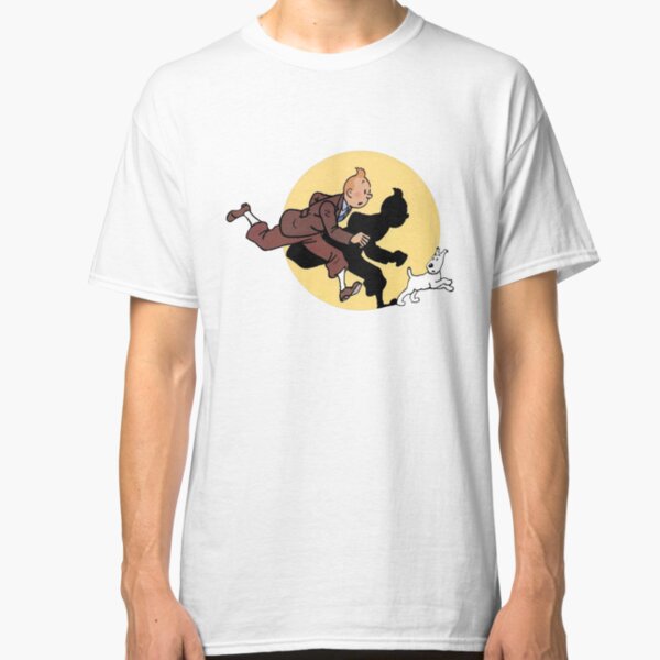 Tintin on the run Classic T-Shirt
