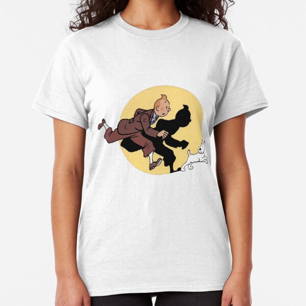 Tintin on the run Classic T-Shirt