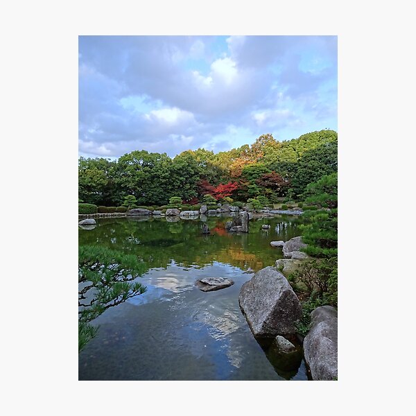 Item preview, Tranquil Lake in Japanese Garden designed and sold by cuisinecat2.