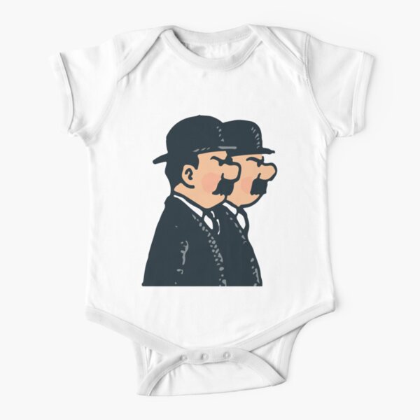 Tintin - Thomson twins Short Sleeve Baby One-Piece