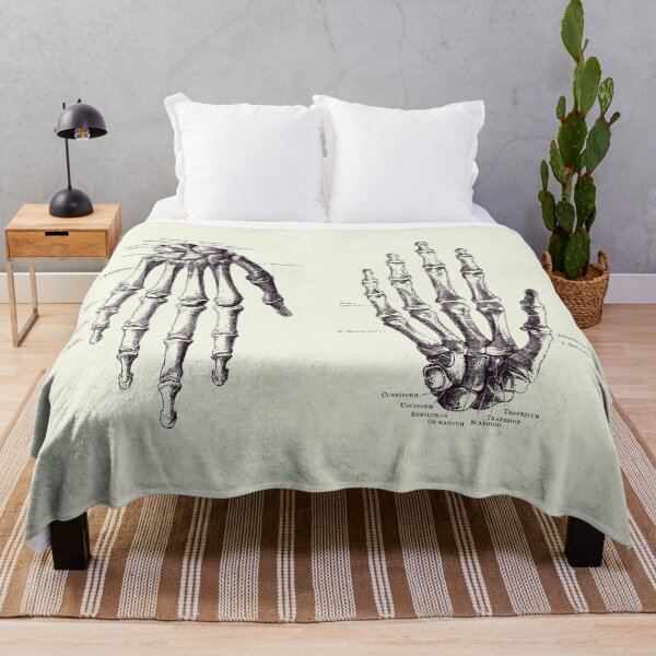 Item preview, Double Hand Skeletal Diagram - Vintage Anatomy Print 2 designed and sold by VAposters.