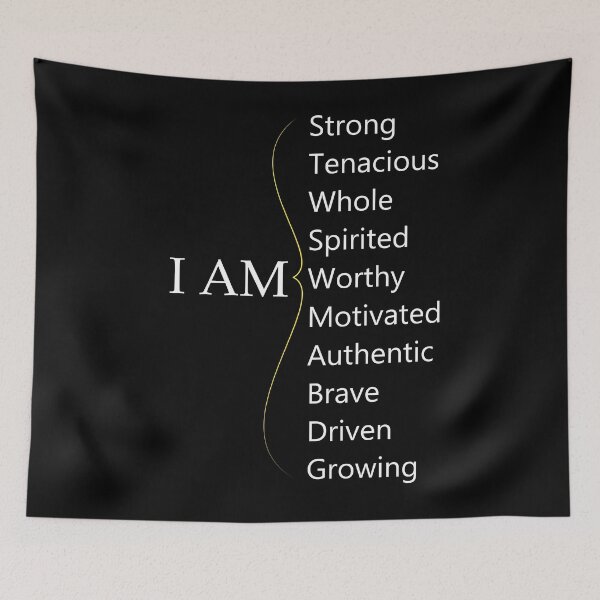 Item preview, I am - Personal Reminder - Self Motivation - Self Love designed and sold by 247Creations.
