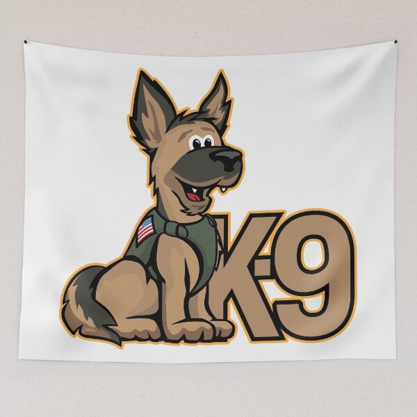 Item preview, K-9 Dog Cartoon Illustration designed and sold by hobrath.