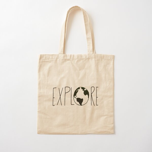 Erkunde den Globus Baumwolltasche