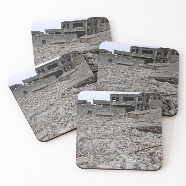 Item preview, Gunkanjima rubble near Nagasaki Japan designed and sold by cuisinecat2.