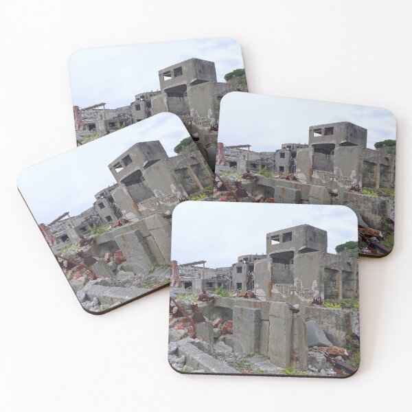 Item preview, Gunkanjima Island Japan designed and sold by cuisinecat2.