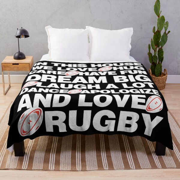 Item preview, In This House We Love Rugby designed and sold by elhefe.