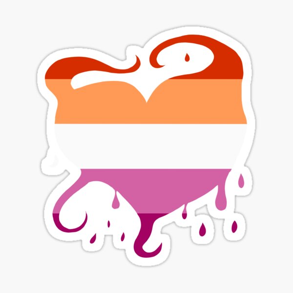 Lesbian Heart Sticker – HappyPlanGirls Designs