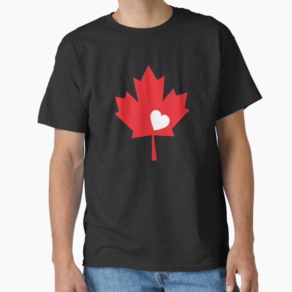 Item preview, Canada Day Maple Leaf With Heart Gift for Canadian Friend designed and sold by Red-Tee.