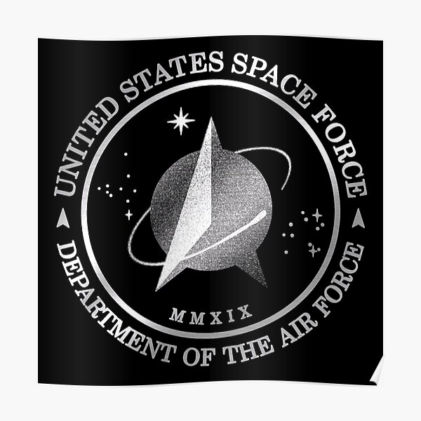 United States Space Force Silver Edition Poster