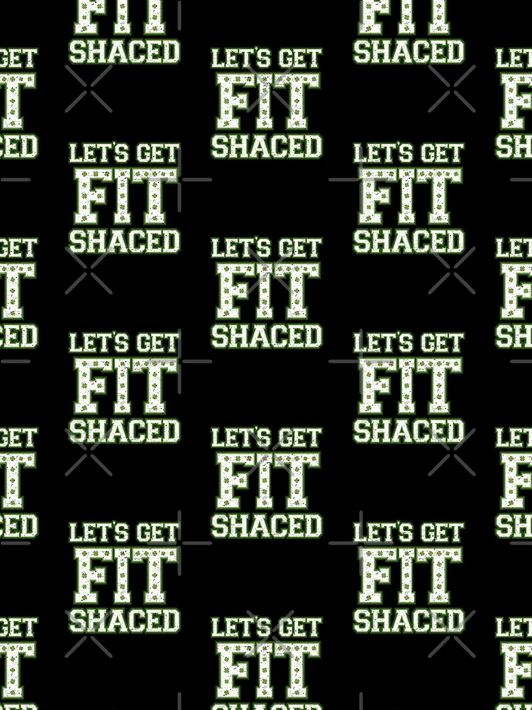 Thumbnail 3 of 3, Scarf, Lets Get Fit Shaced (Clover Alt) [Roufxis-Rb] designed and sold by RoufXis.