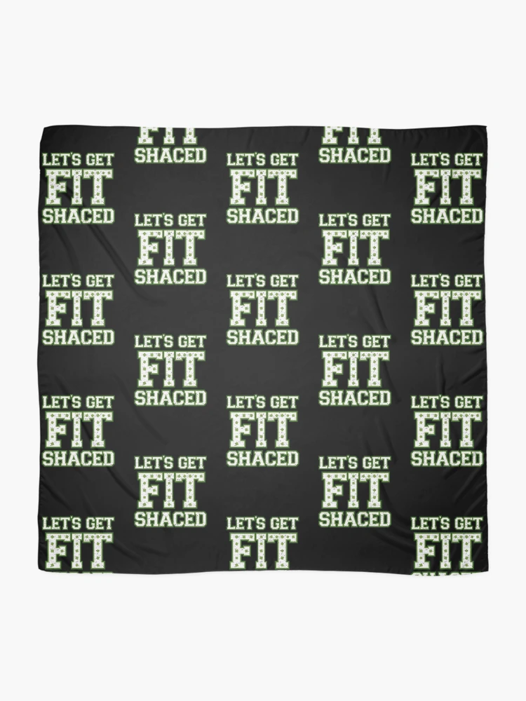 Thumbnail 2 of 3, Scarf, Lets Get Fit Shaced (Clover Alt) [Roufxis-Rb] designed and sold by RoufXis.