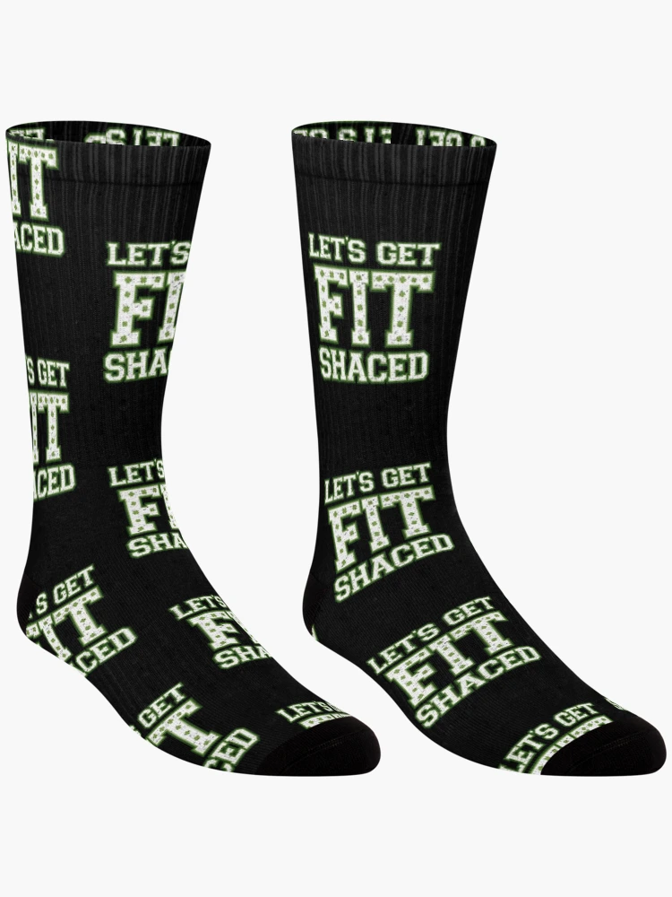 Thumbnail 3 of 5, Socks, Lets Get Fit Shaced (Clover Alt) [Roufxis-Rb] designed and sold by RoufXis.