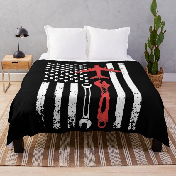 Item preview, Airplane Mechanic Flag designed and sold by Captain Mood.