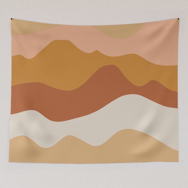 Item preview, Desert Hills Minimalist Boho Abstract in Earth Tones designed and sold by kierkegaard.