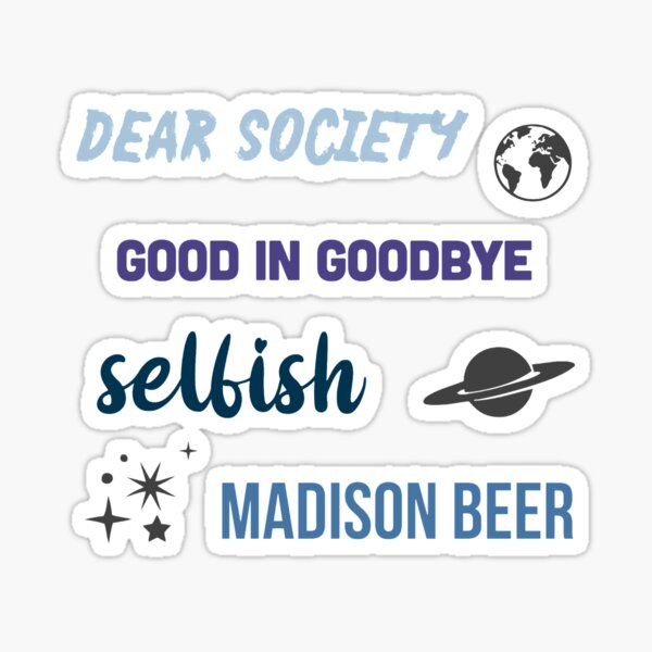 Madison Beer Stickers Redbubble - madison beer selfish roblox id code