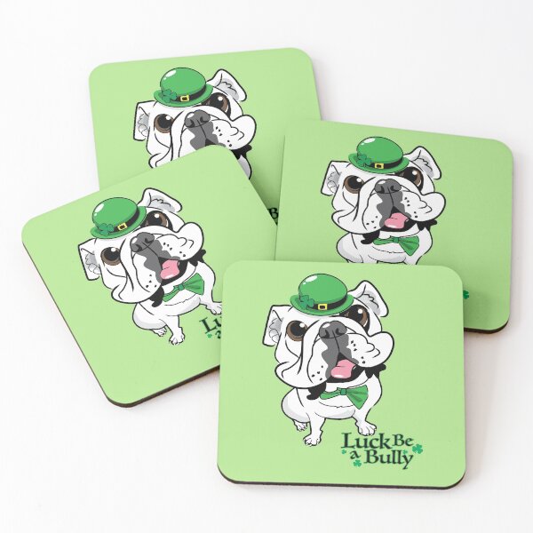 Item preview, Luck Be a Bully (white) designed and sold by ArtisticBulldog.