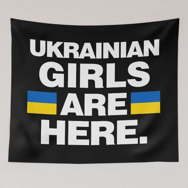 Item preview, Ukrainian Girls Are Here Funny Ukraine designed and sold by elhefe.