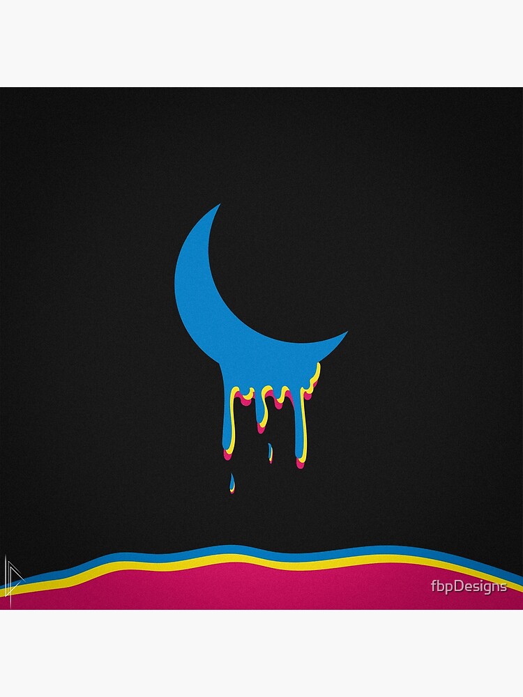 “Drippy moon” Poster for Sale by fbpDesigns | Redbubble