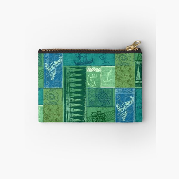 Item preview, Green Ocean Tapa Print designed and sold by sunnthreads.