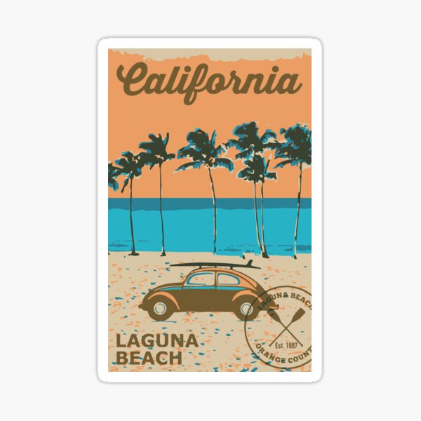 Laguna Beach - California. Sticker