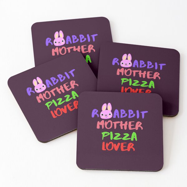 Item preview, Rabbit Mom Pizza Lover Foodie Bunny Animals Dog Cat Pets Sarcastic Funny Meme Cute Gift Happy Fun Introvert Awkward Geek Hipster Silly Inspirational Motivational Birthday Present designed and sold by EpsilonEridani.