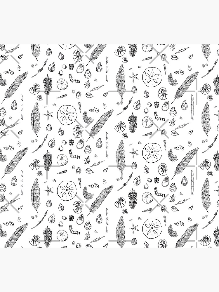 Beach finds drawing by EmilyBickell