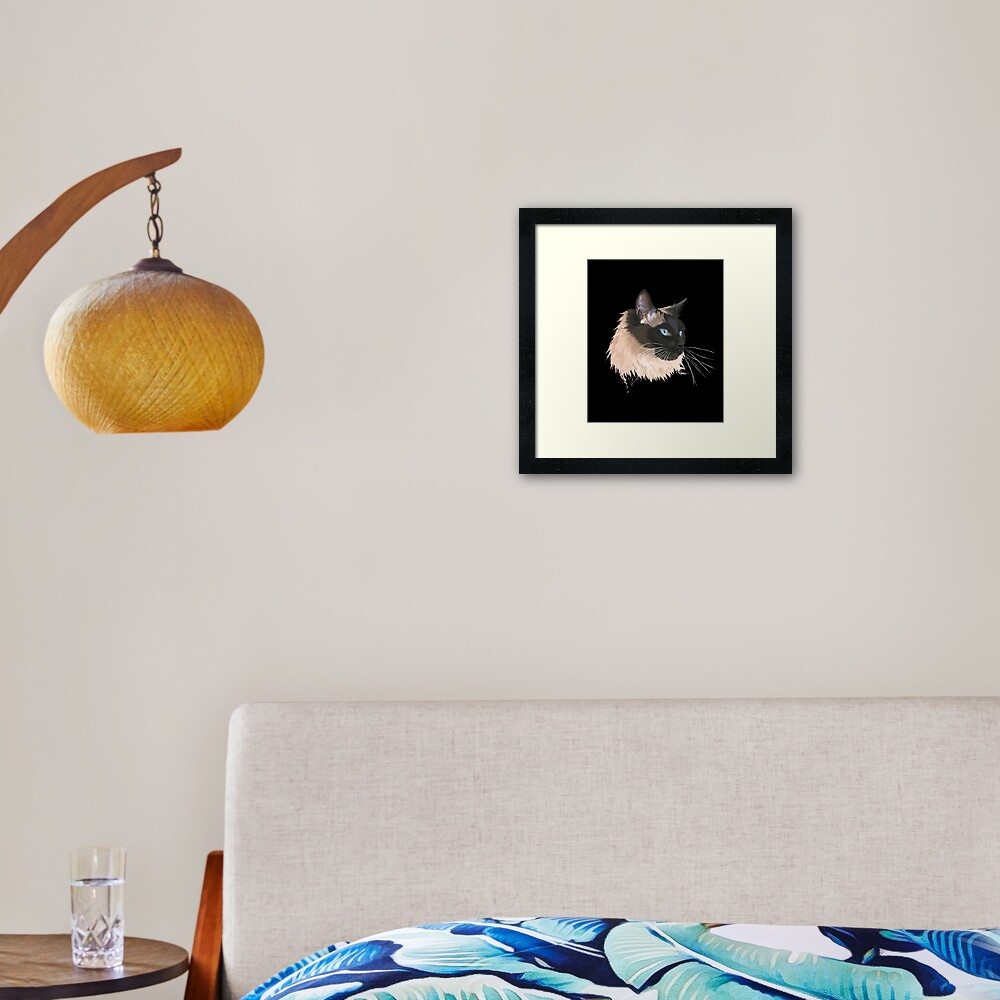 Balinese Cat Framed Art Print