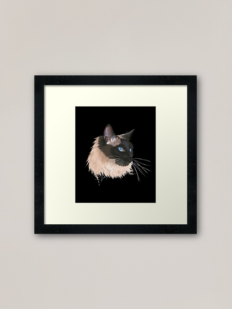 Alternate view of Balinese Cat Framed Art Print