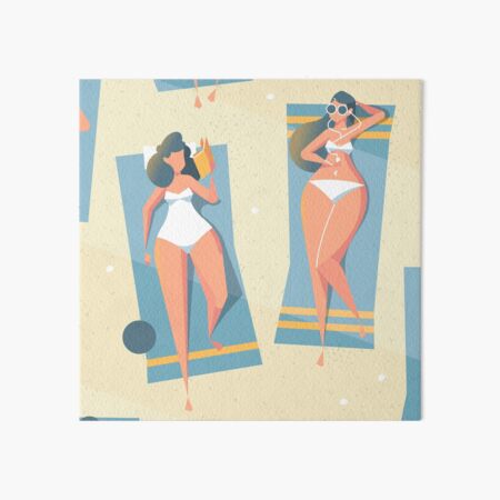 Beach day Art Board Print