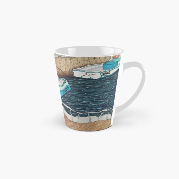 "Pugwash Boats"~Painting by Dawn Langstroth ©2020 Tall Mug