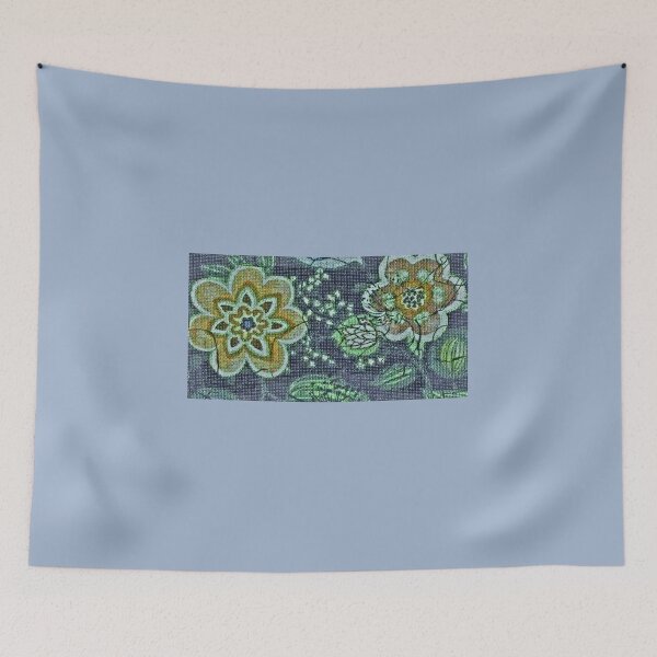 Item preview, floral embroider tapestry designed and sold by Aquila Light Pictures.