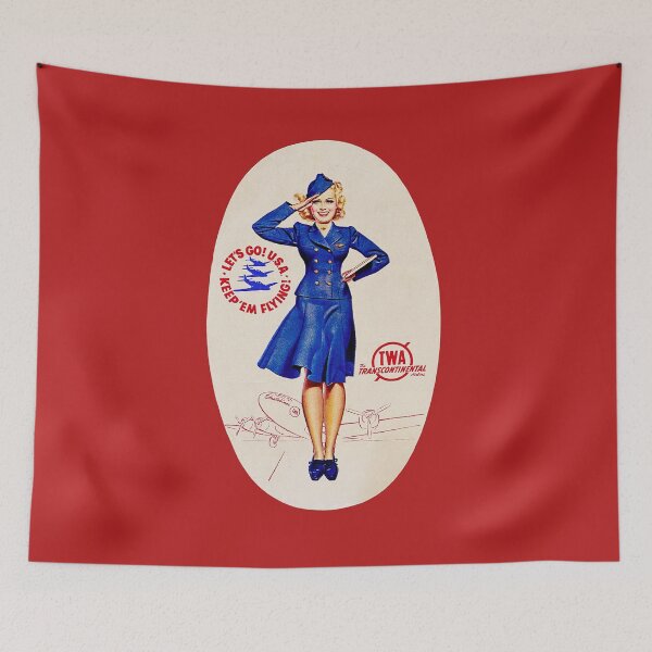 Item preview, Vintage Airline Travel Souvenir Luggage Label designed and sold by FuzzyHoney.