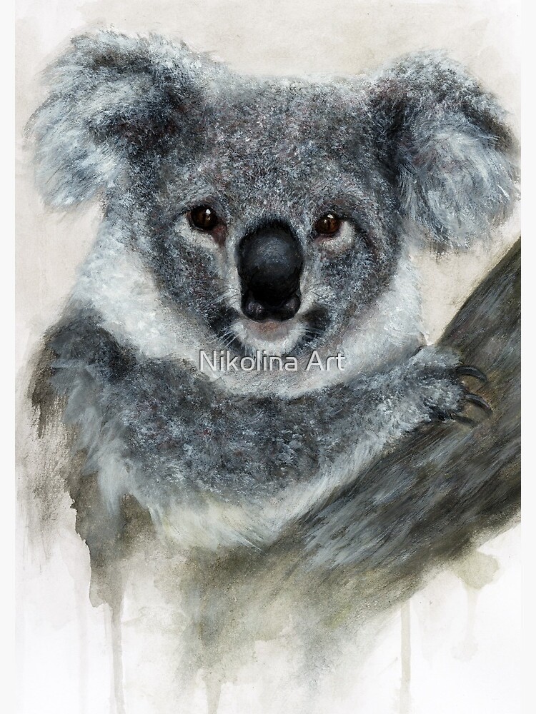 Arte De Acuarela De Koala de ArtbyNikolina
