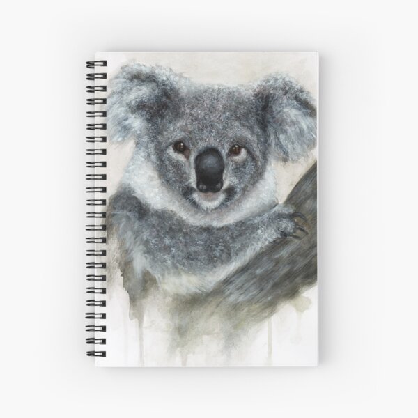 Arte De Acuarela De Koala Cuaderno de espiral