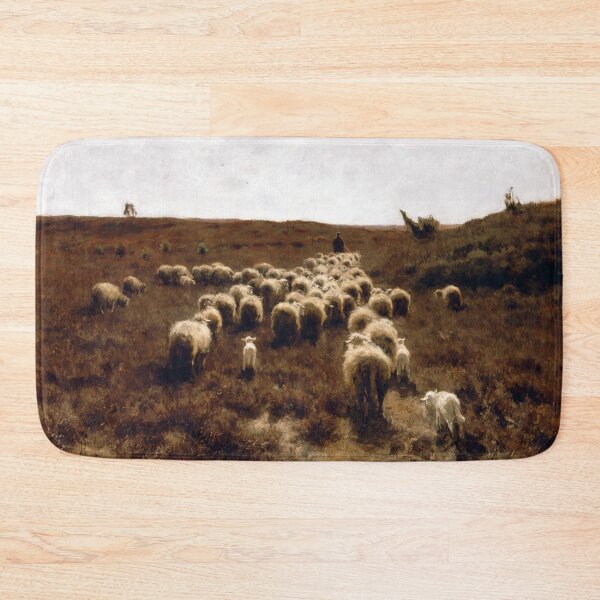 Item preview, The Return of the Flock, Laren by Anton Mauve (1887) designed and sold by allhistory.